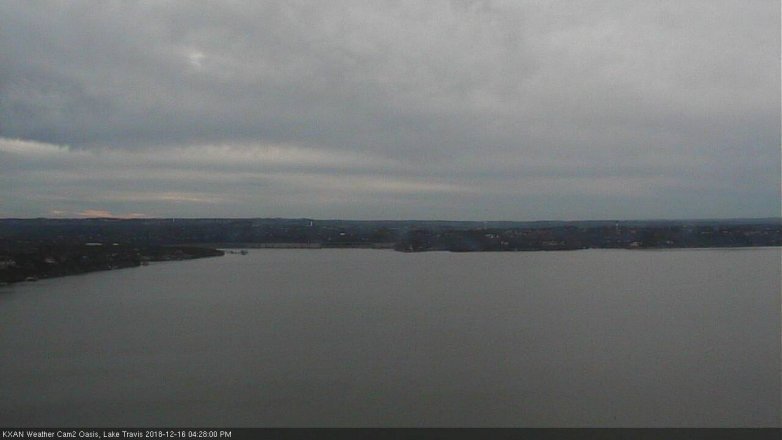 Lake Travis webcam, December 16, 2018 3:30 PM CT
