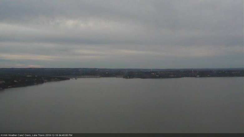 Lake Travis webcam, December 16, 2018 3:50 PM CT