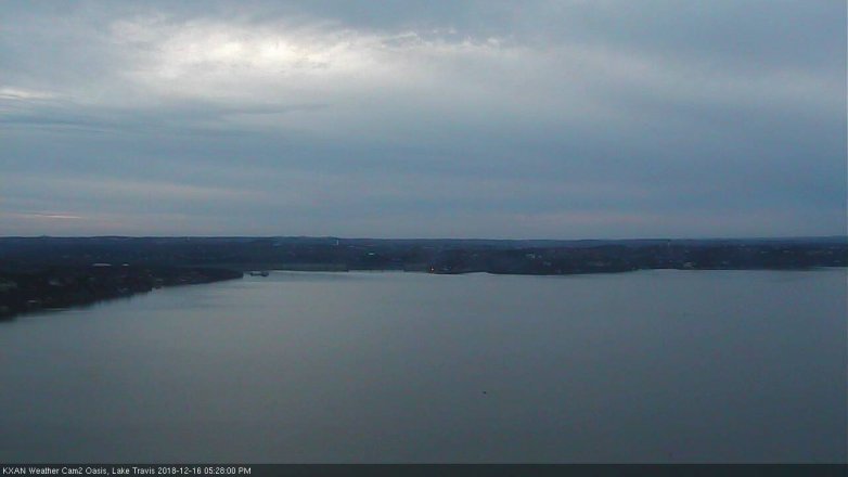 Lake Travis webcam, December 16, 2018 4:30 PM CT