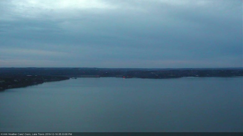 Lake Travis webcam, December 16, 2018 4:35 PM CT