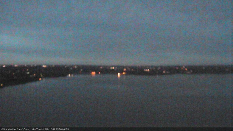 Lake Travis webcam, December 16, 2018 5:00 PM CT