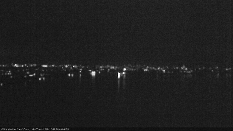 Lake Travis webcam, December 16, 2018 5:45 PM CT