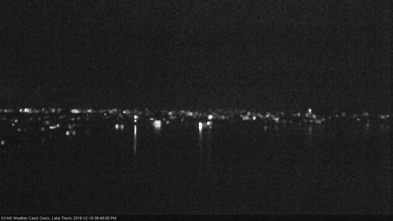 Lake Travis webcam, December 16, 2018 5:50 PM CT