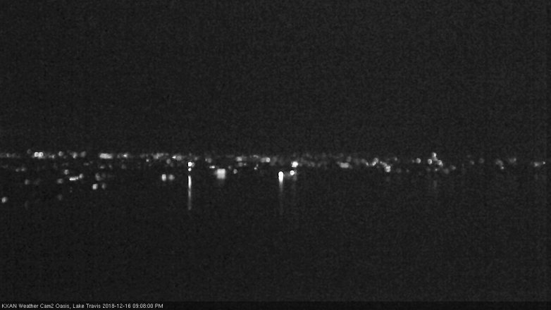 Lake Travis webcam, December 16, 2018 8:10 PM CT
