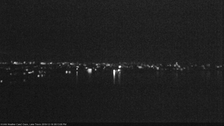 Lake Travis webcam, December 16, 2018 8:15 PM CT