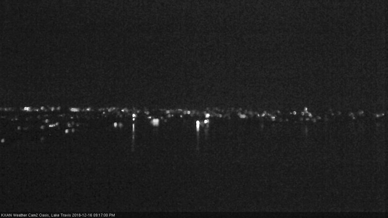 Lake Travis webcam, December 16, 2018 8:20 PM CT