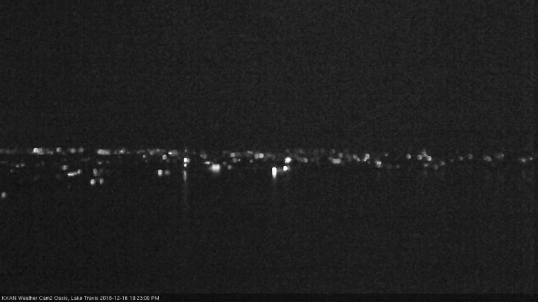 Lake Travis webcam, December 16, 2018 9:25 PM CT