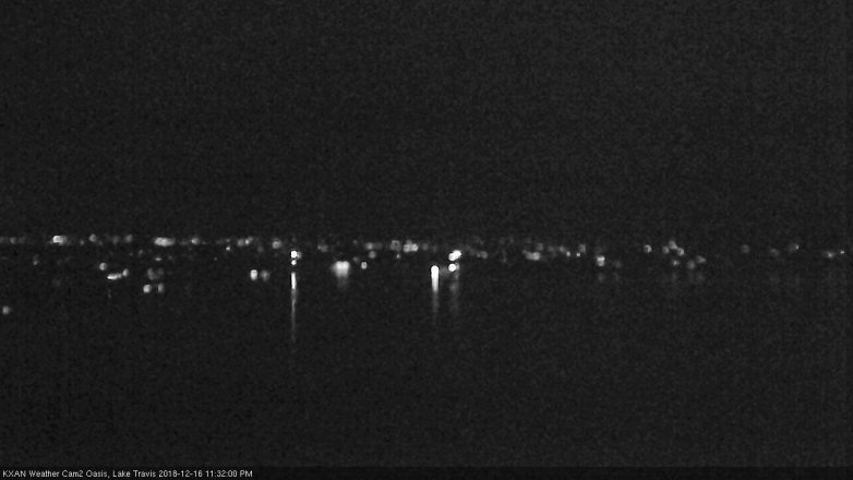 Lake Travis webcam, December 16, 2018 10:35 PM CT
