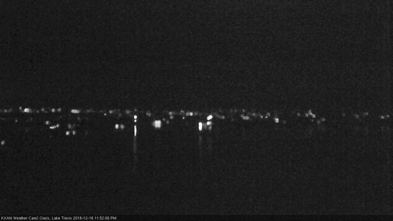Lake Travis webcam, December 16, 2018 10:55 PM CT
