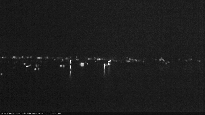 Lake Travis webcam, December 16, 2018 11:10 PM CT