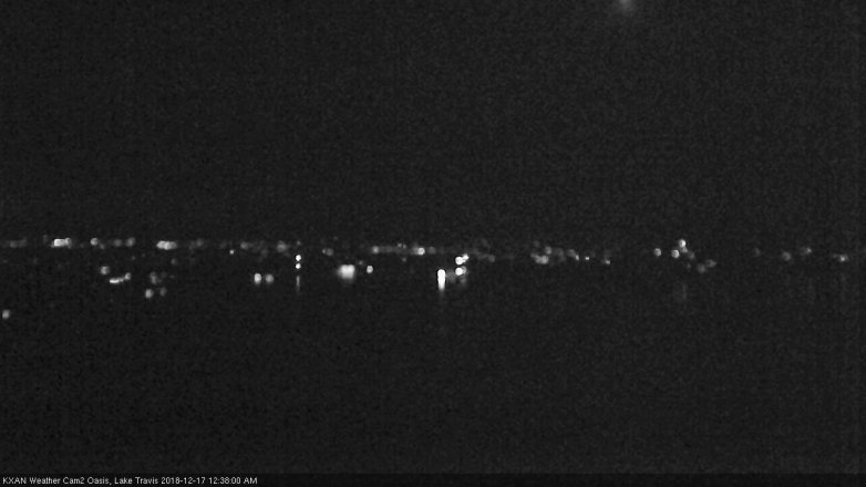 Lake Travis webcam, December 16, 2018 11:40 PM CT
