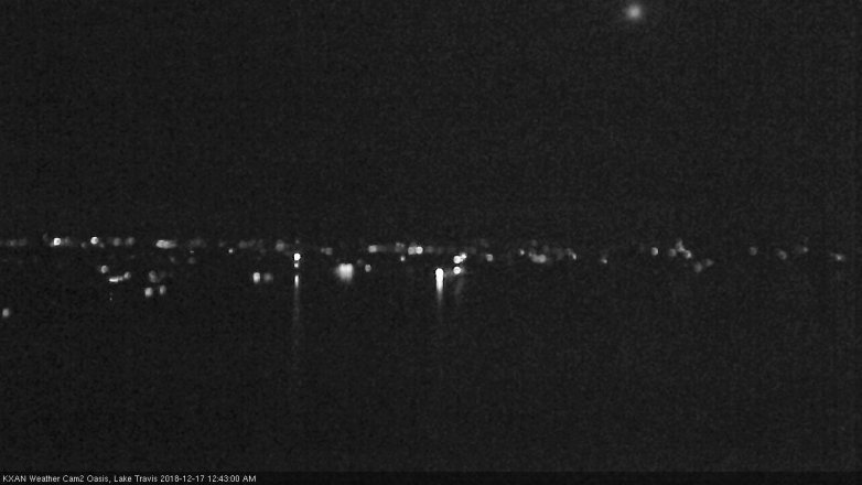 Lake Travis webcam, December 16, 2018 11:45 PM CT