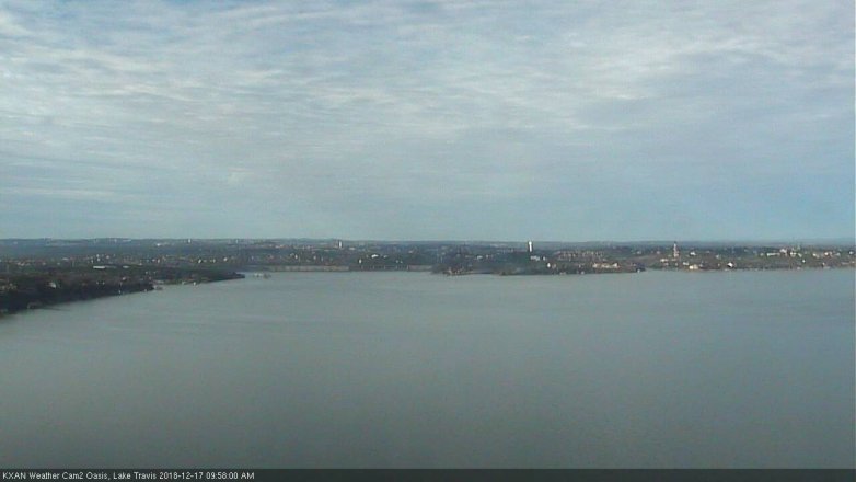 Lake Travis webcam, December 17, 2018 9:00 AM CT