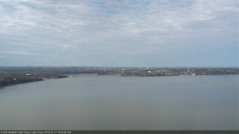 Lake Travis webcam, December 17, 2018 9:05 AM CT