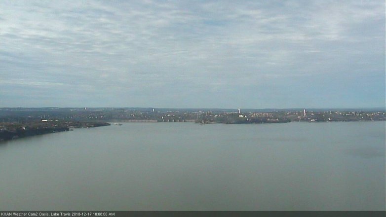 Lake Travis webcam, December 17, 2018 9:10 AM CT