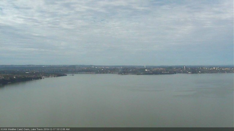 Lake Travis webcam, December 17, 2018 9:15 AM CT