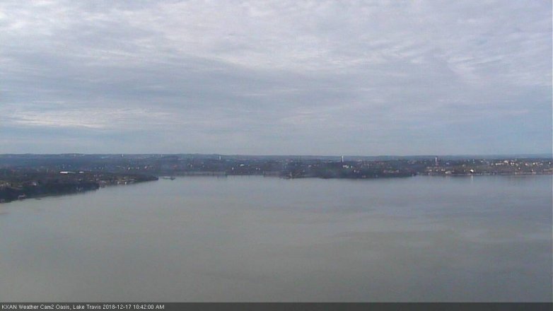 Lake Travis webcam, December 17, 2018 9:45 AM CT