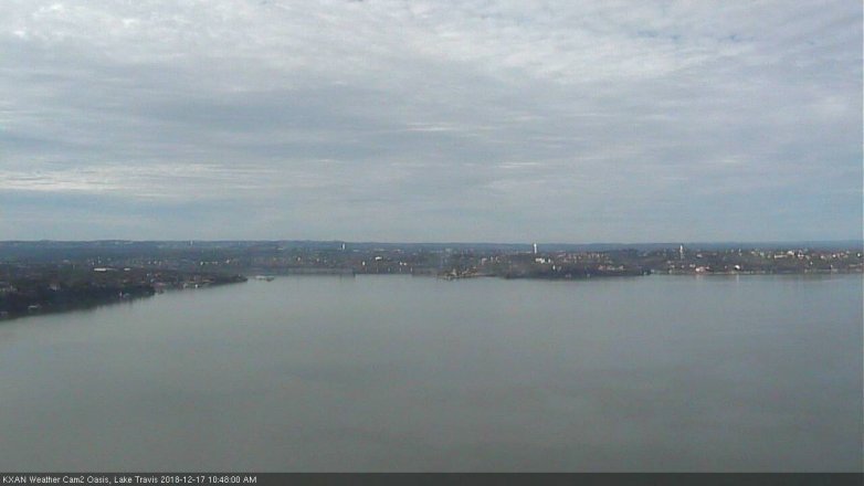 Lake Travis webcam, December 17, 2018 9:50 AM CT