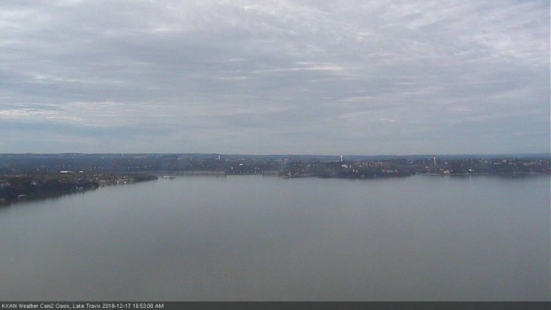 Lake Travis webcam, December 17, 2018 9:55 AM CT
