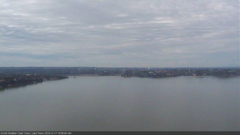 Lake Travis webcam, December 17, 2018 10:00 AM CT