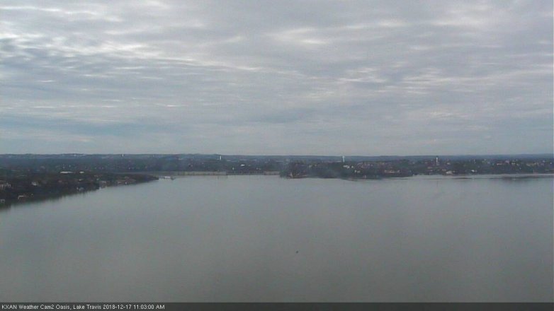 Lake Travis webcam, December 17, 2018 10:05 AM CT