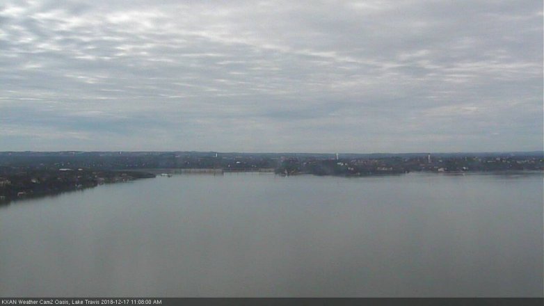 Lake Travis webcam, December 17, 2018 10:10 AM CT