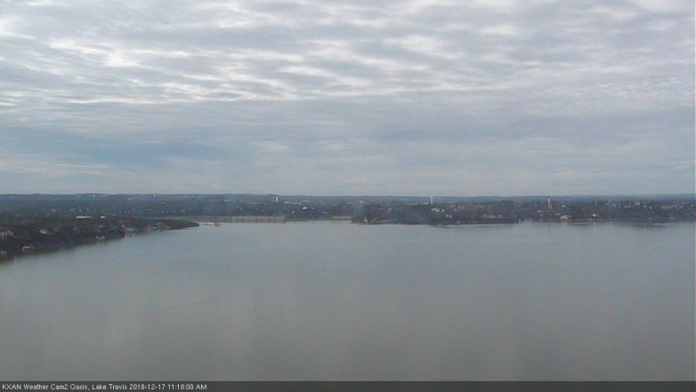 Lake Travis webcam, December 17, 2018 10:20 AM CT