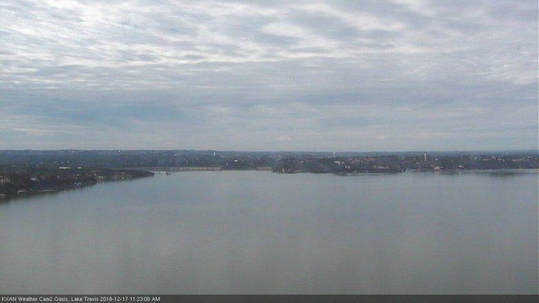 Lake Travis webcam, December 17, 2018 10:25 AM CT