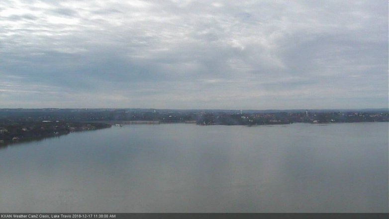 Lake Travis webcam, December 17, 2018 10:40 AM CT