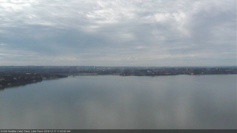 Lake Travis webcam, December 17, 2018 10:45 AM CT