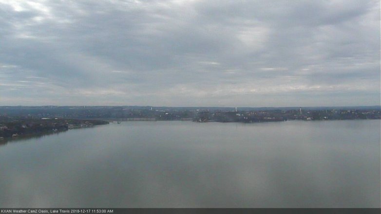 Lake Travis webcam, December 17, 2018 10:55 AM CT