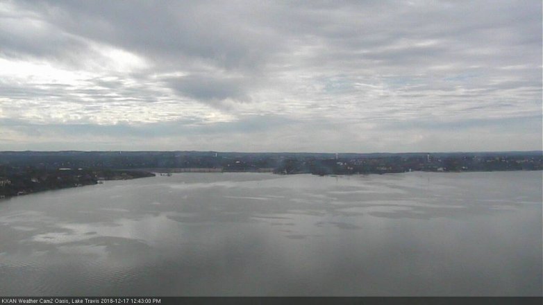 Lake Travis webcam, December 17, 2018 11:45 AM CT