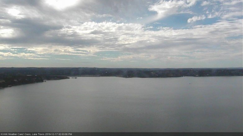 Lake Travis webcam, December 17, 2018 1:05 PM CT