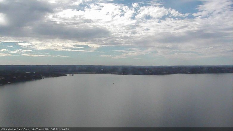 Lake Travis webcam, December 17, 2018 1:15 PM CT