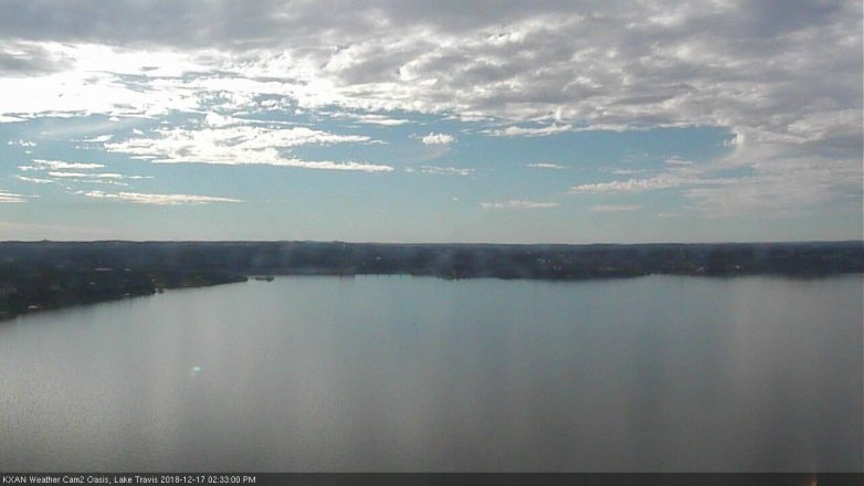 Lake Travis webcam, December 17, 2018 1:35 PM CT