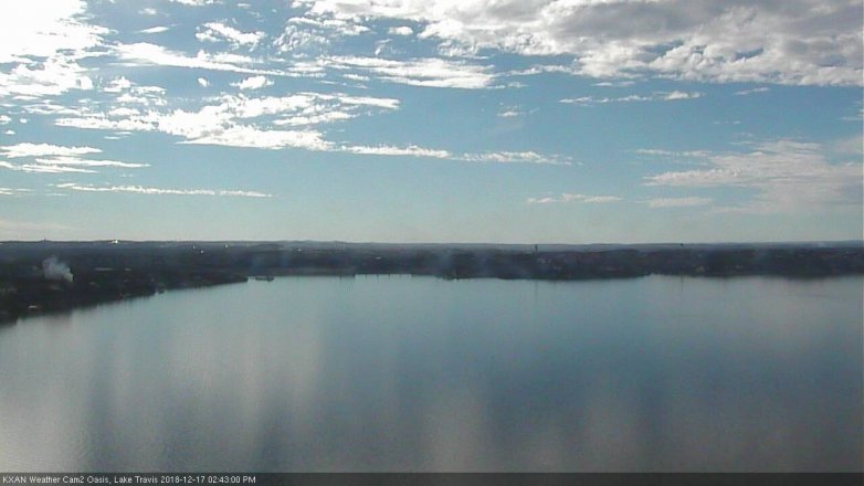 Lake Travis webcam, December 17, 2018 1:45 PM CT