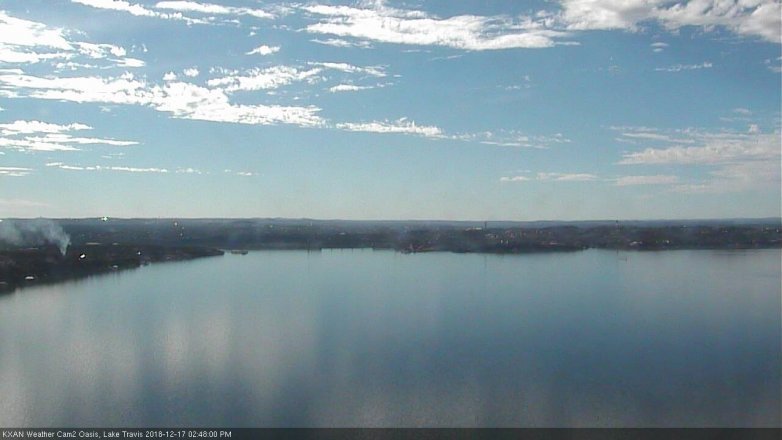 Lake Travis webcam, December 17, 2018 1:50 PM CT