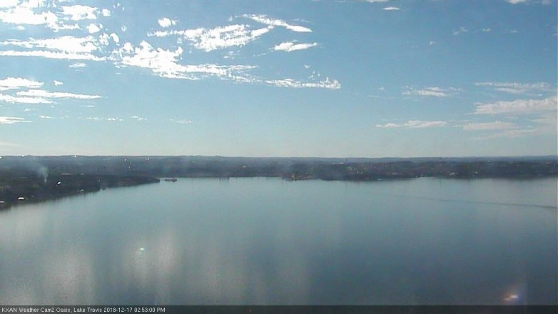 Lake Travis webcam, December 17, 2018 1:55 PM CT