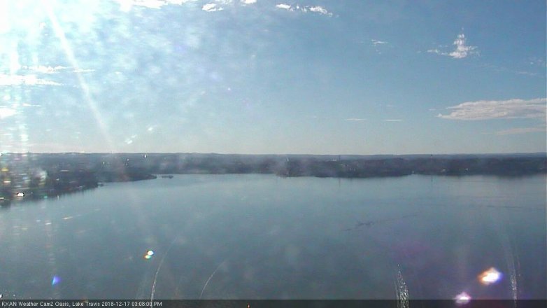 Lake Travis webcam, December 17, 2018 2:10 PM CT