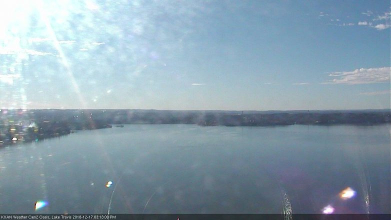 Lake Travis webcam, December 17, 2018 2:15 PM CT
