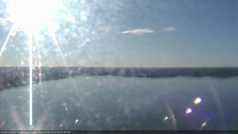 Lake Travis webcam, December 17, 2018 2:50 PM CT