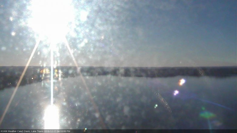 Lake Travis webcam, December 17, 2018 3:20 PM CT