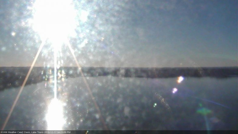 Lake Travis webcam, December 17, 2018 3:25 PM CT