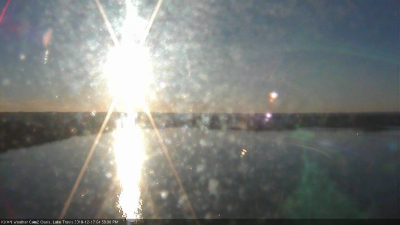 Lake Travis webcam, December 17, 2018 4:00 PM CT
