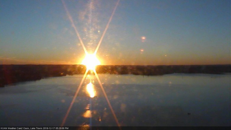 Lake Travis webcam, December 17, 2018 4:30 PM CT