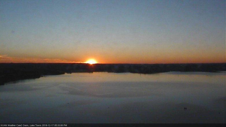 Lake Travis webcam, December 17, 2018 4:35 PM CT
