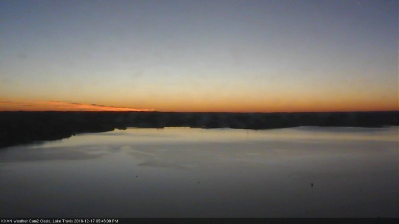 Lake Travis webcam, December 17, 2018 4:50 PM CT