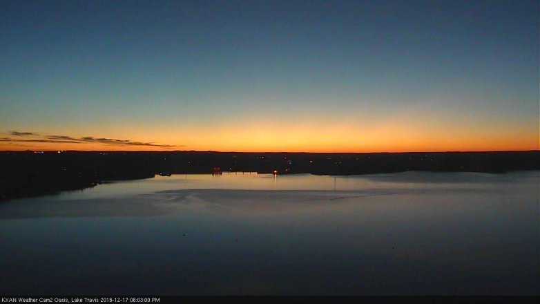 Lake Travis webcam, December 17, 2018 5:05 PM CT
