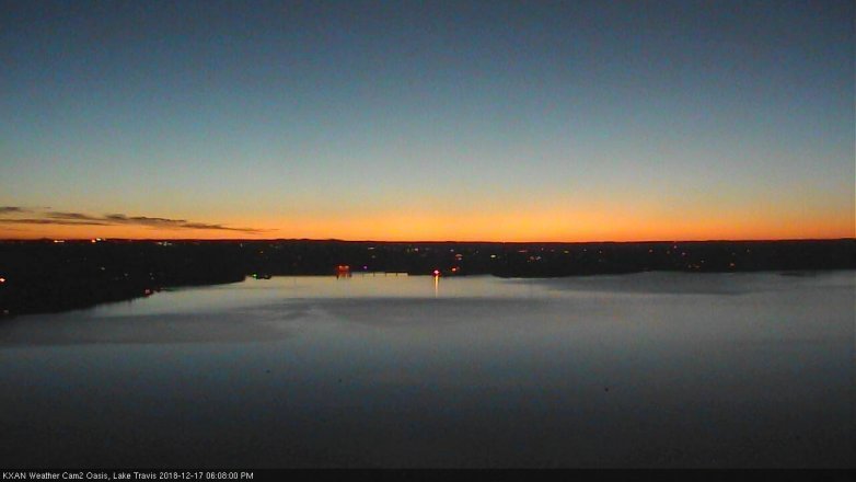 Lake Travis webcam, December 17, 2018 5:10 PM CT
