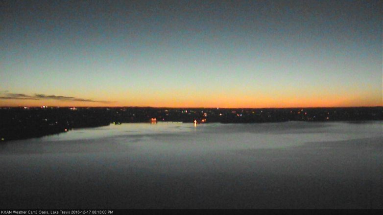 Lake Travis webcam, December 17, 2018 5:15 PM CT